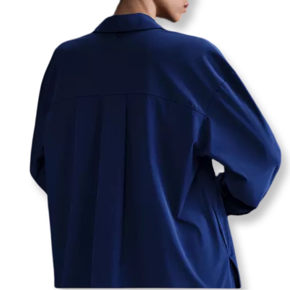Nike 24/7 New Tags Small & XL Women's Blue Button-Up Top Long Sleeved - Picture 4 of 5